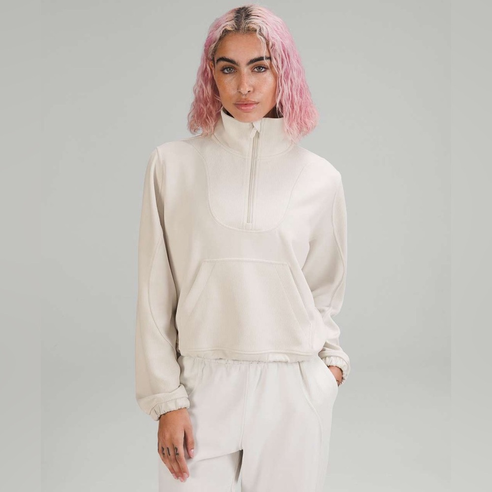 Lululemon Brushed Softstreme Ribbed Half Zip